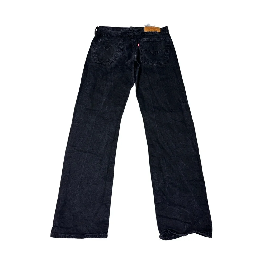 Levis Premium Big E 501 93 Straight Leg Black Jeans‎ Mens W29 L30 79830-0026